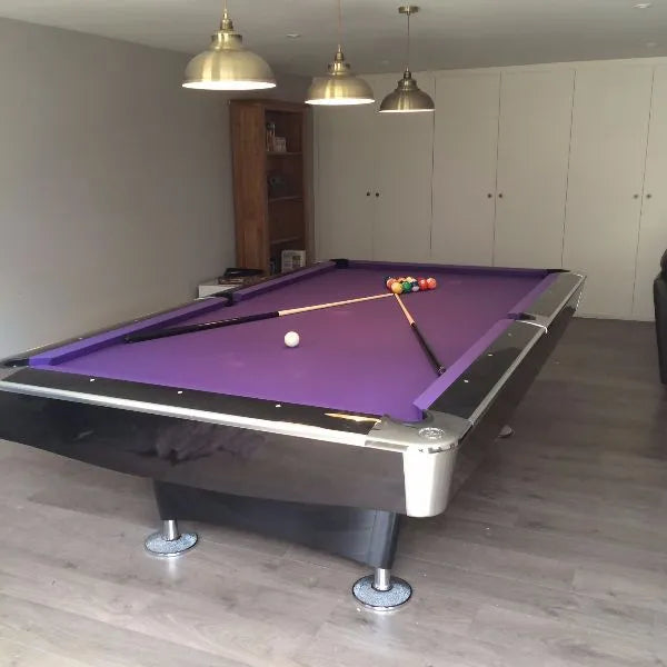 Buffalo Pro II 9′ Pool Table In Black Gloss With Drop Pockets