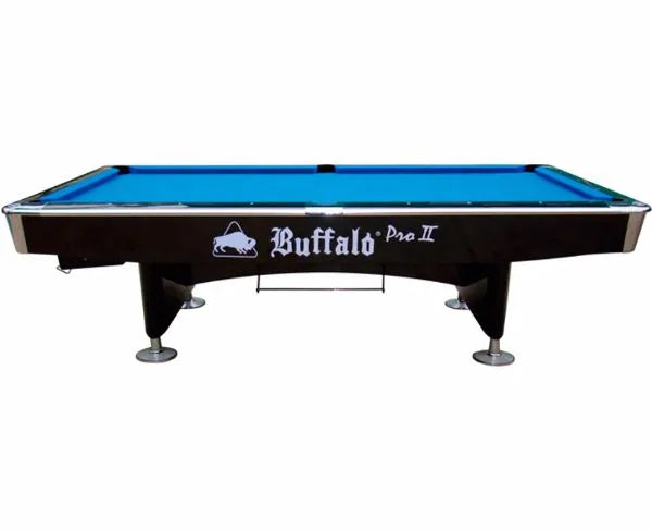 Buffalo Pro II 9′ Pool Table In Black Gloss With Drop Pockets
