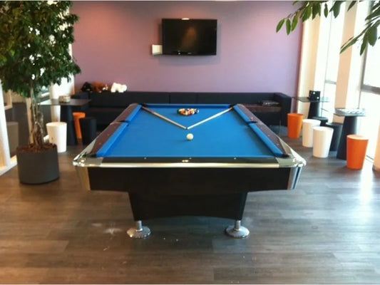 Buffalo Pro II 9′ Pool Table In Black Gloss With Drop Pockets