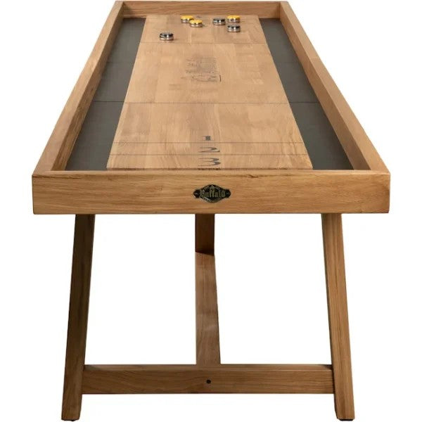 Buffalo American Shuffleboard Table in Optimized Oak 12ft