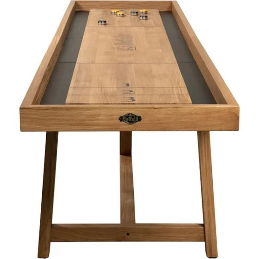 Buffalo American Shuffleboard Table in Optimized Oak 12ft