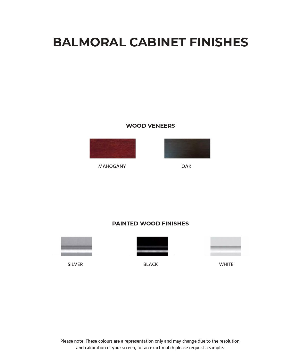 Cabinet Colour Finishes