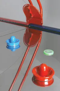 SAM Leisure fast track mini air hockey table detail puck