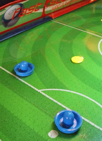 SAM Leisure Fast Soccer Mini Air Hockey Table close up