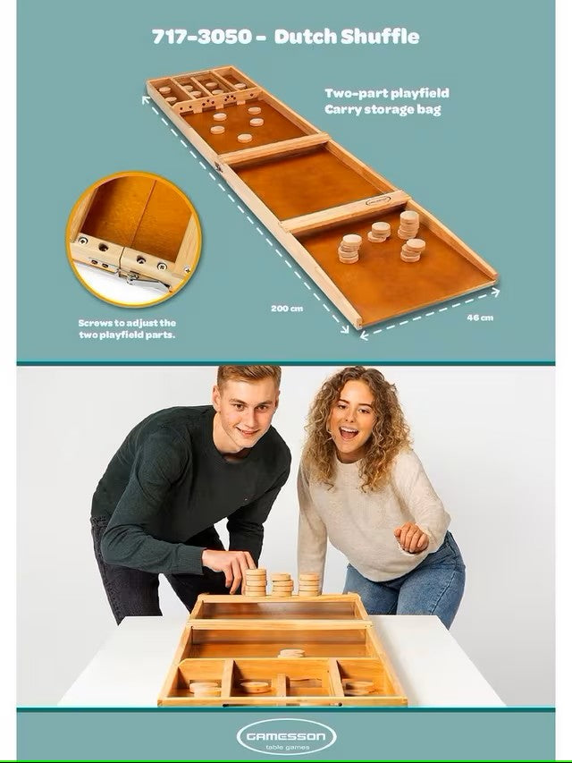 Gamesson Wooden Dutch Shuffle Table Top Game