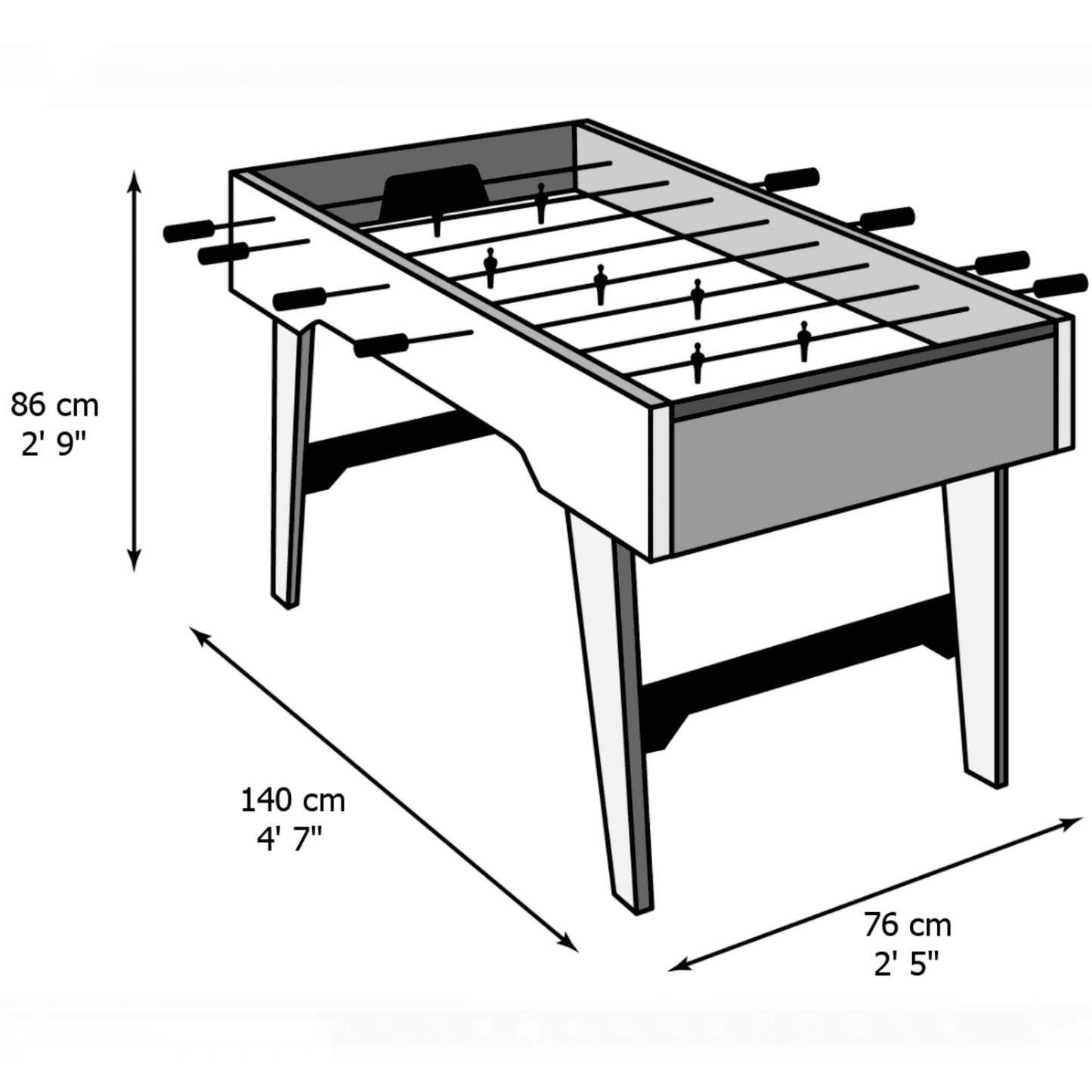 Gamesson Milano Home Football Table