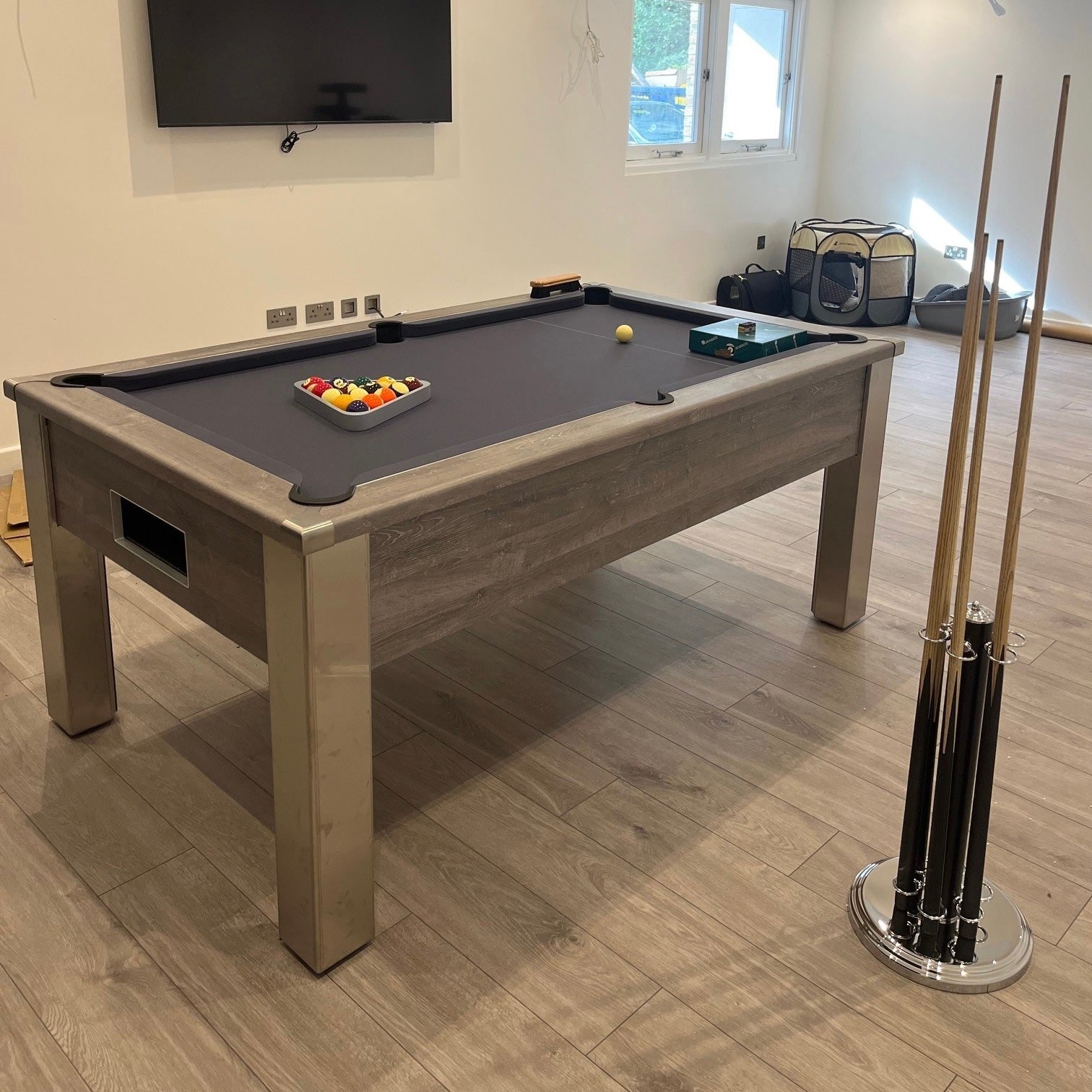 FMF Spirit Tournament River Oak Pool Table