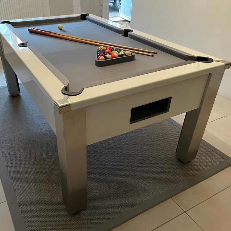 FMF Spirit Tournament White Pool Table