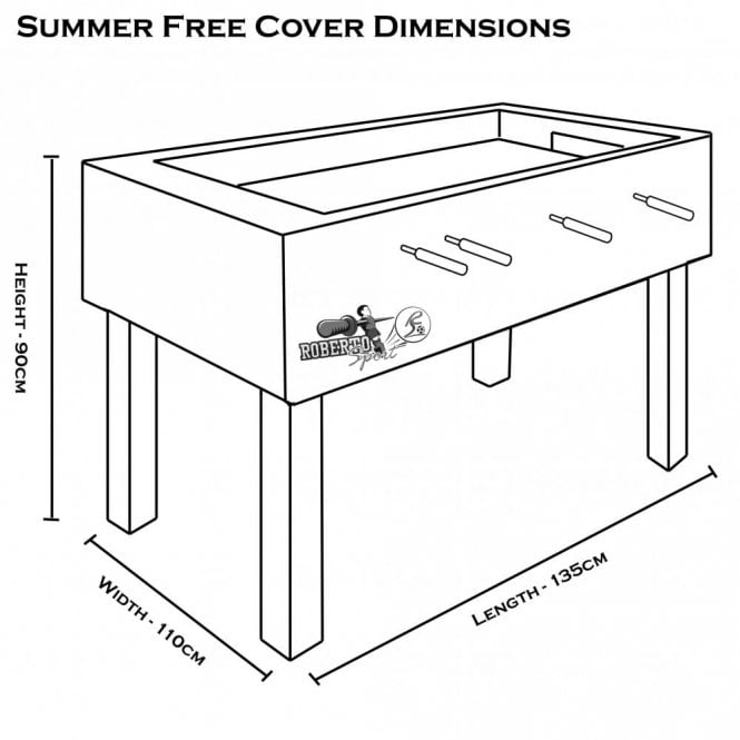 Roberto Sport Summer Free Table Football with Unbreakable Glass Cover