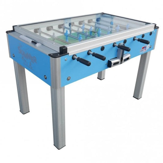 Roberto Sport Summer Free Table Football with Unbreakable Glass Cover