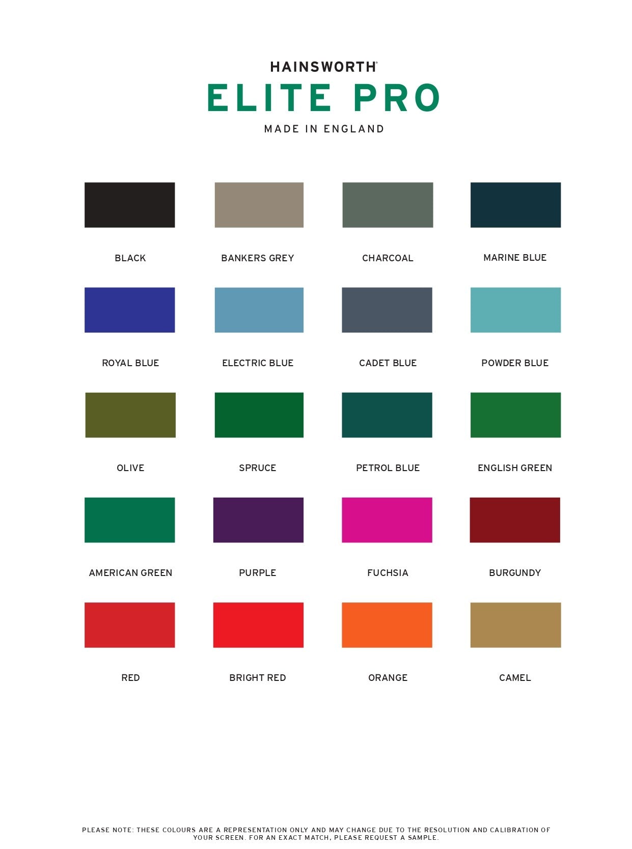 Elite Pro Cloth Swatch