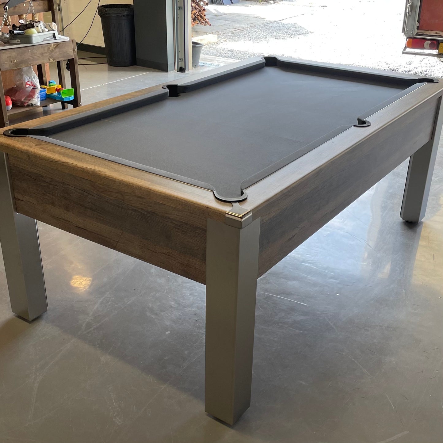 FMF Spirit Tournament Distressed Oak Pool Table