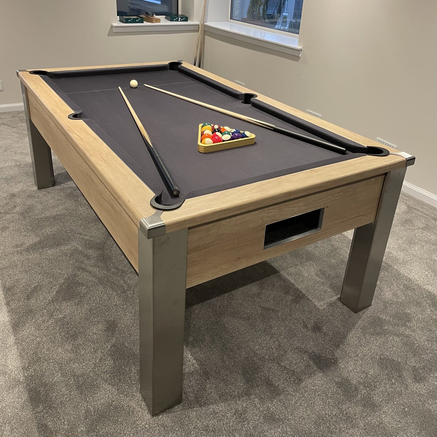 FMF Spirit Tournament Nabraska Oak Pool Table